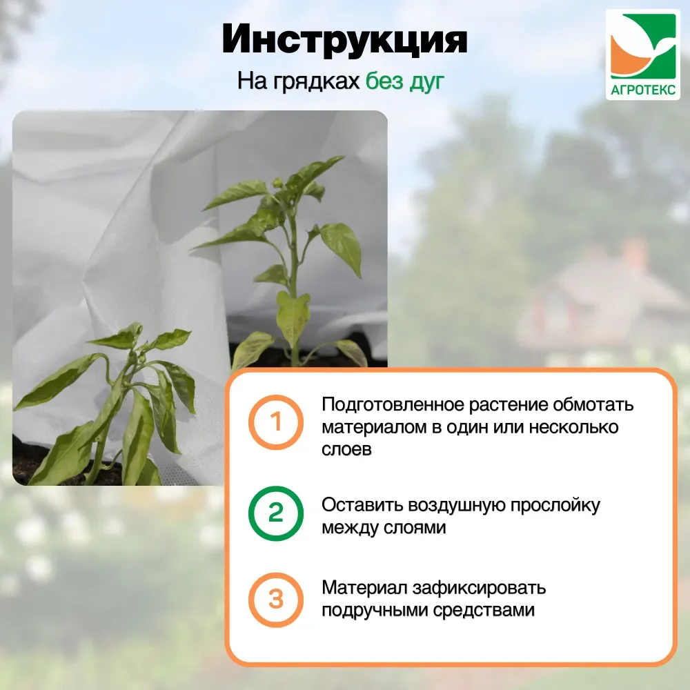 Укрывной материал Агротекс 60 1,55х20м свернутый рулон 0,78 м