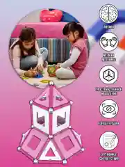 Магнитный конструктор Pink 104 дет. 344
