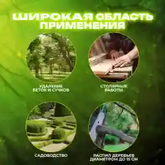 Электропила аккумуляторная, цепная, ручная, мини, садовая, 24V