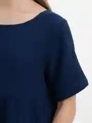 Синий платье для дома из муслина