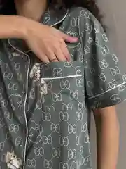 Зелёный хаки пижама женская