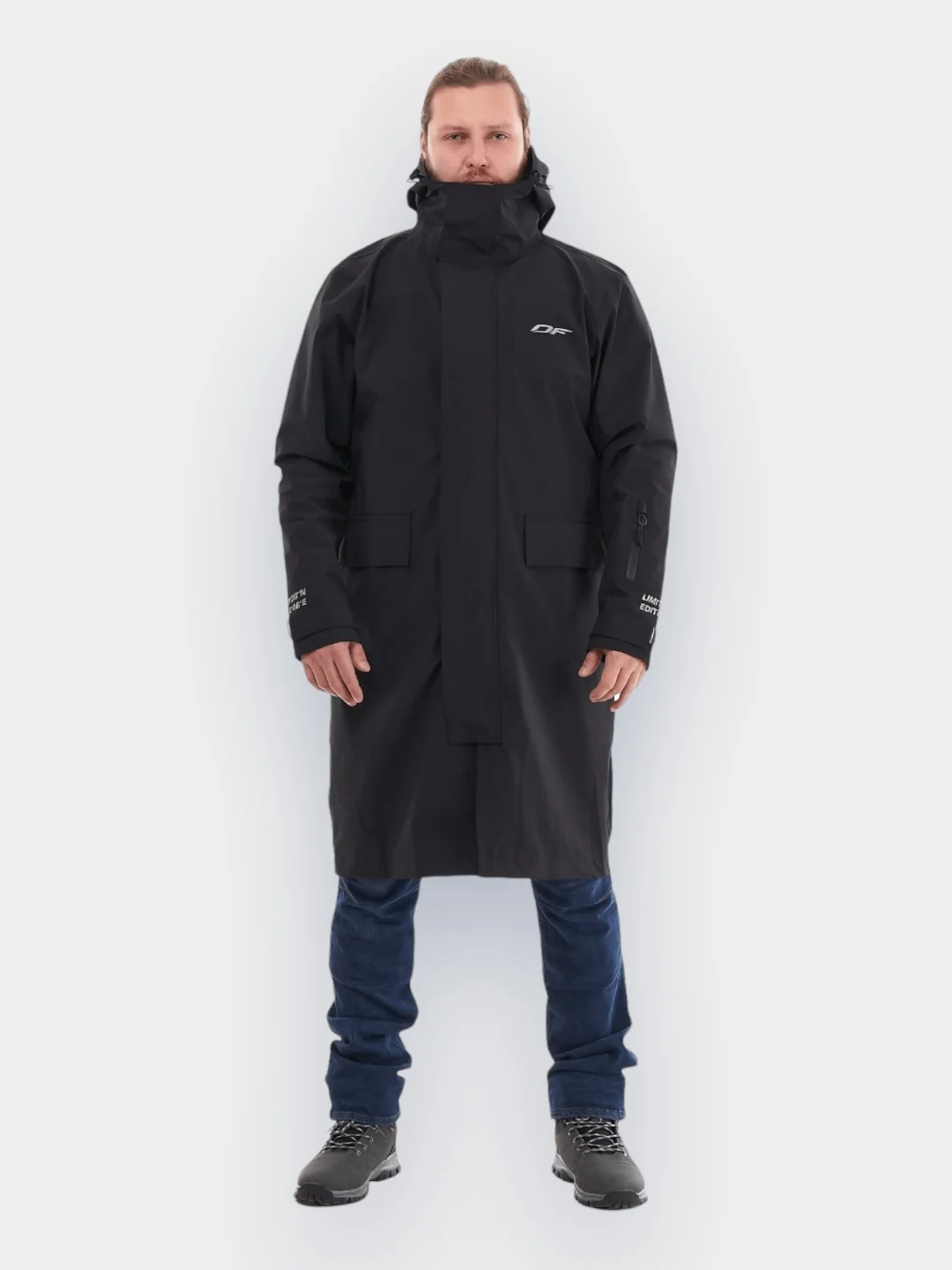 Черный дождевик городской Dragonfly Raincoat 2.0