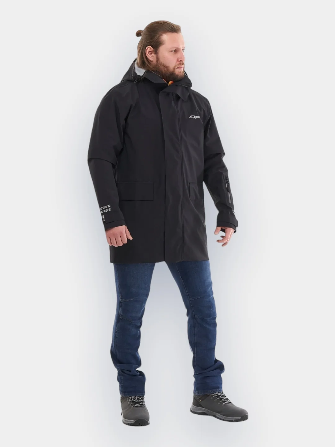 Черный дождевик городской Dragonfly Raincoat 2.0