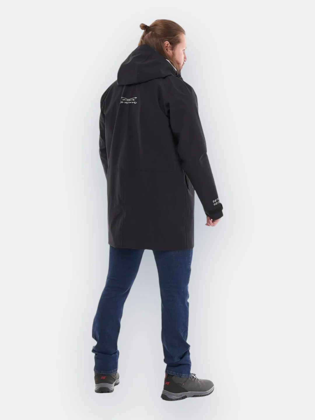 Черный дождевик городской Dragonfly Raincoat 2.0
