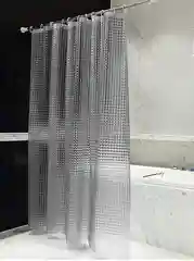 Штора для ванны с объемным рисунком 3D прозрачная 180 х 180