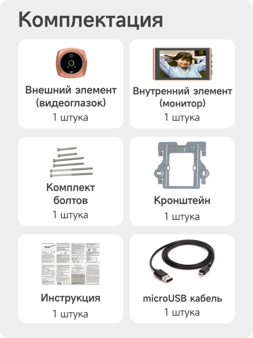 Тёмно-розовый видеоглазок для входной двери с датчиком движения Ps-Link PDV9