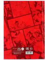 Красный ежедневник А5, 160 листов Marvel "Мстители"
