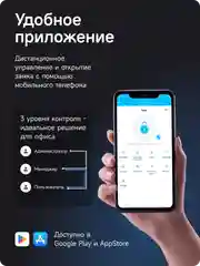 Умный дверной замок Ps-Link HR01 WIFI/датчик отпечатка пальца/управление через приложение