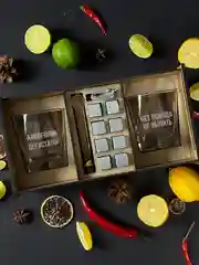 Мужской подарочный набор бокалы для виски, с гравировкой, 2 шт, с камнями для виски 8 шт