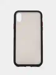 Черный iphone XR чехол матовый с цветными кнопками