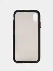 Угольный iphone XR чехол матовый с цветными кнопками
