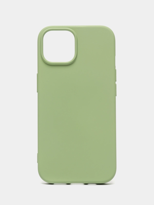 Чехол-накладка Krutoff Silicone Case для iPhone 15 зелёный