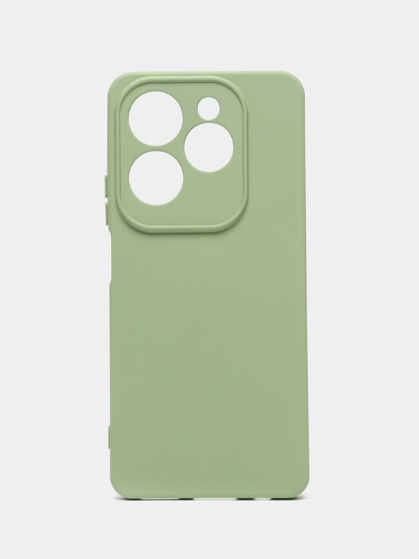 Чехол-накладка Krutoff Silicone Case для INFINIX Hot 40/ 40 Pro зелёный
