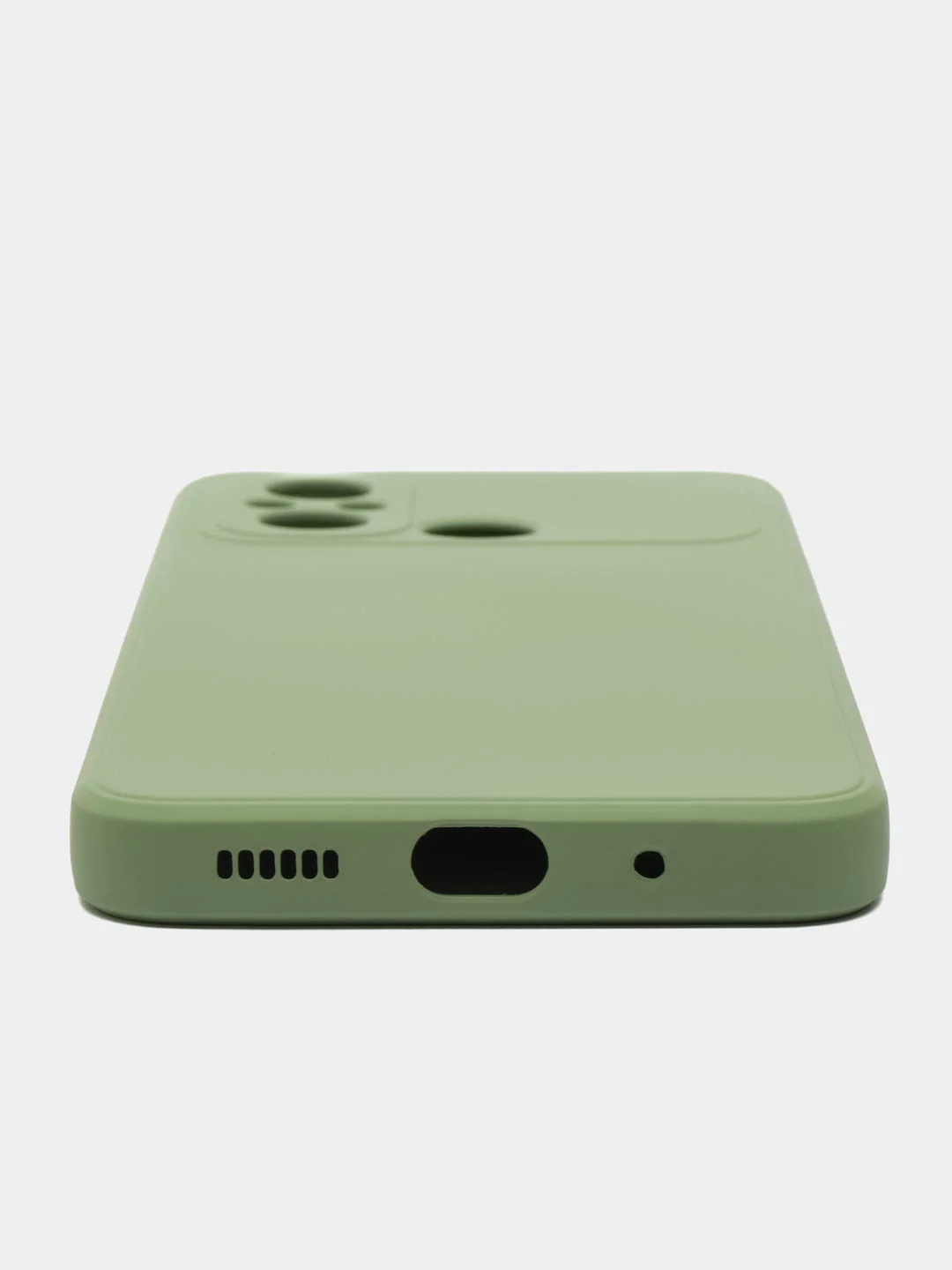 Чехол-накладка Krutoff Silicone Case для Xiaomi Redmi 12C зелёный
