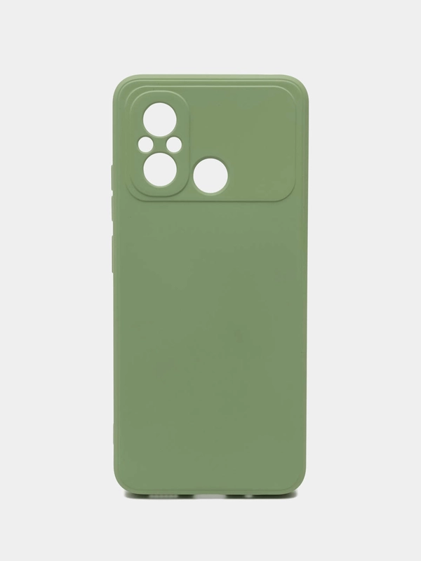 Чехол-накладка Krutoff Silicone Case для Xiaomi Redmi 12C зелёный