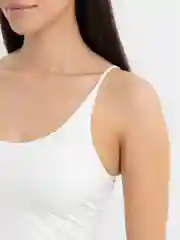 Белый топ на лямках