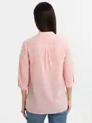 Розовый хлопковые рубашки женские