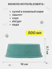 Голубой миска для кормления кошек и собак