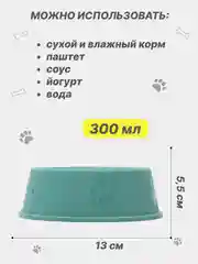 Голубой миска для кормления кошек и собак