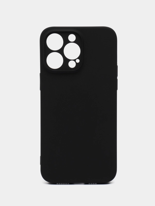 Чехол-накладка Krutoff Soft Case для iPhone 14 Pro Max черный