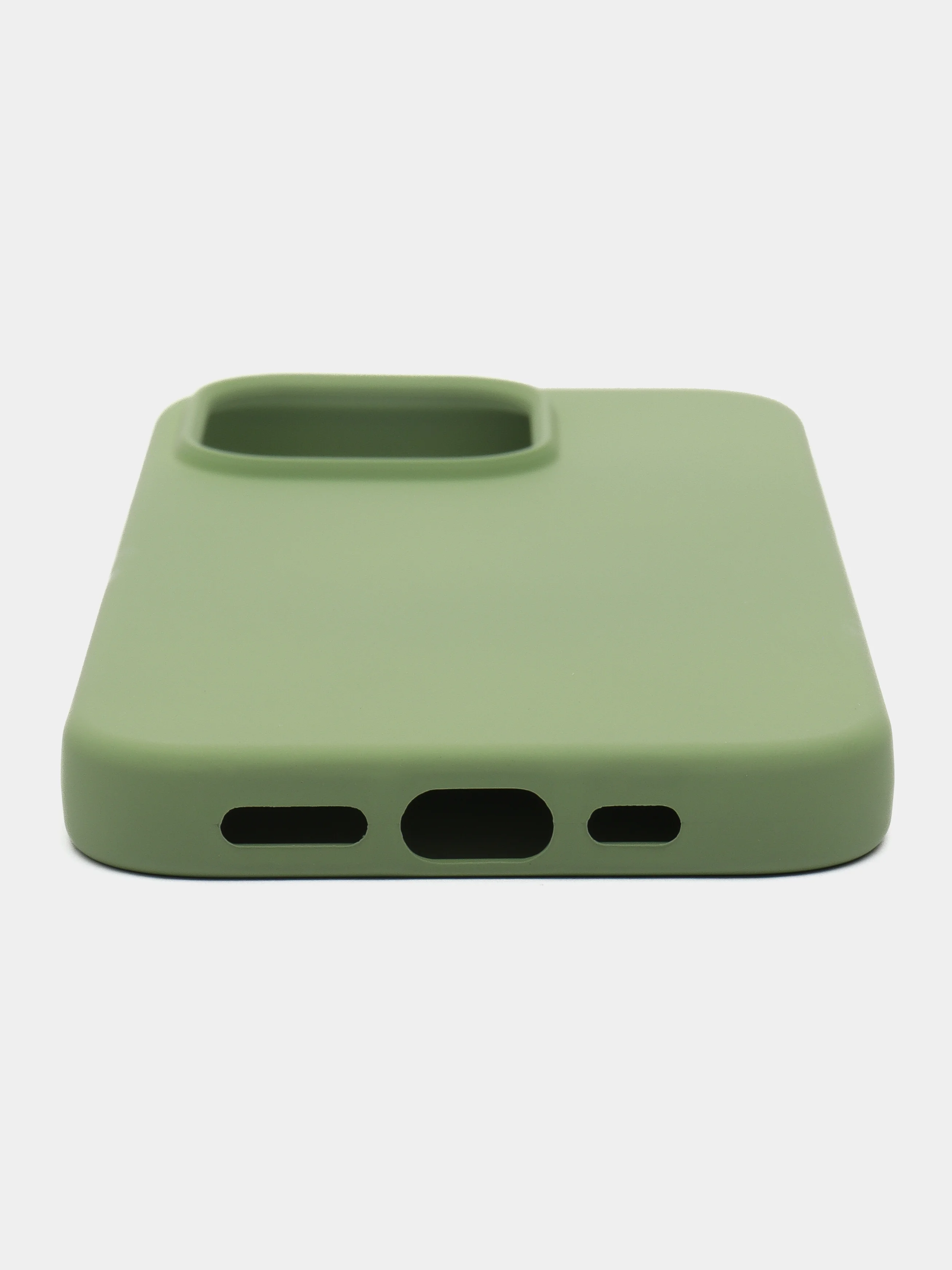Чехол-накладка Krutoff Silicone Case для iPhone 15 Pro зелёный