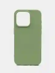 Чехол-накладка Krutoff Silicone Case для iPhone 15 Pro зелёный