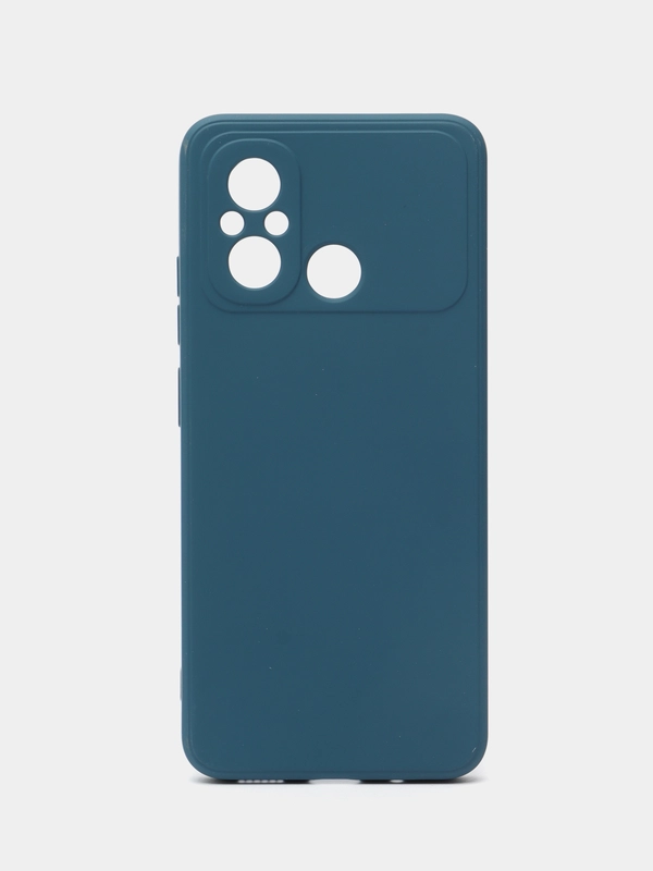 Чехол-накладка Krutoff Silicone Case для Xiaomi Redmi 12C синий