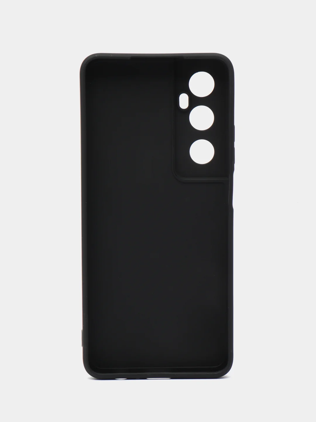 Прозрачный чехол для Realme C65 (Реалми С65), прозрачный противоударный черный с защитой камеры