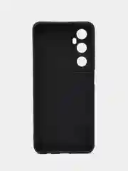 Прозрачный чехол для Realme C65 (Реалми С65), прозрачный противоударный черный с защитой камеры