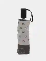 Серый зонт женский три слона, складной суперавтомат