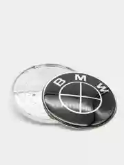 Угольный логотип BMW 74 мм, лакированный