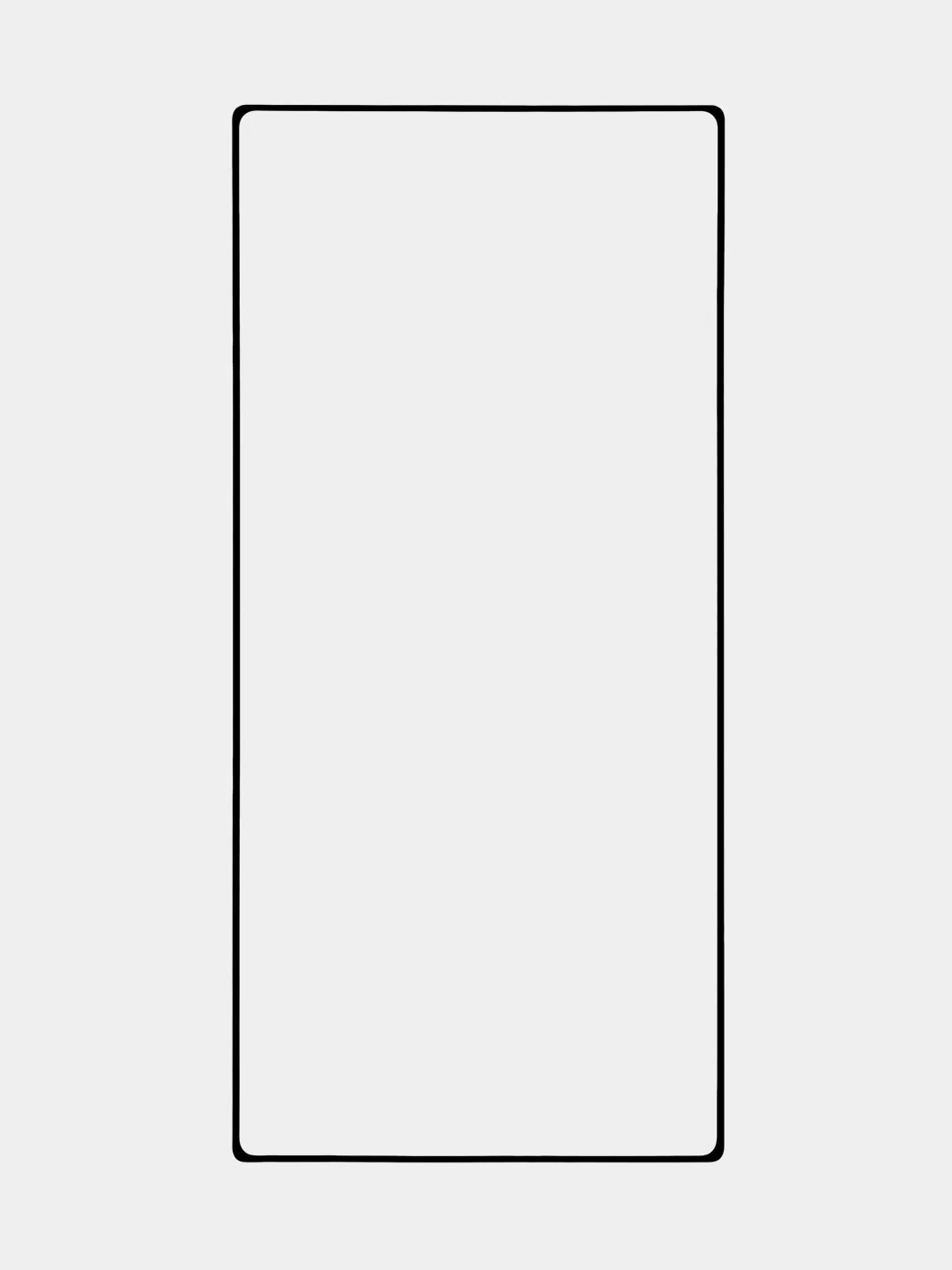Прозрачный стекло 3D на Samsung Galaxy S22 Ultra защитное BROSCORP со шпателем и рамкой, закаленное