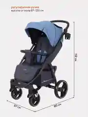 Голубой коляска детская RANT basic "ALPINE" RA450