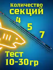 Удилище Dayo Thunder Маховая удочка без колец для рыбалки карбоновая с быстрым строем