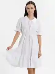 Белый летнее платье