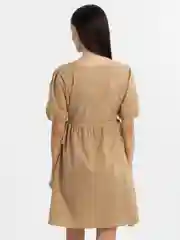 Бежевый летнее платье