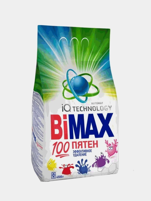 Стиральный порошок BIMAX "100 пятен", автомат, 4,5 кг