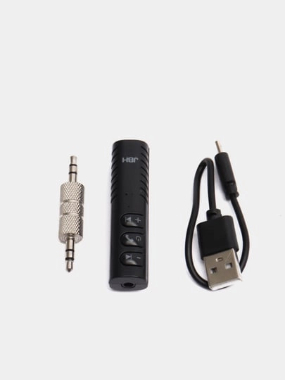 Блютуз ресивер JBH AUX BT-06, для авто, черный, автомобильный AUX ресивер Bluetooth