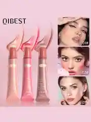 Румяна для лица Qibest, кремовые, розовые, водостойкие, с аппликатором, 15 мл