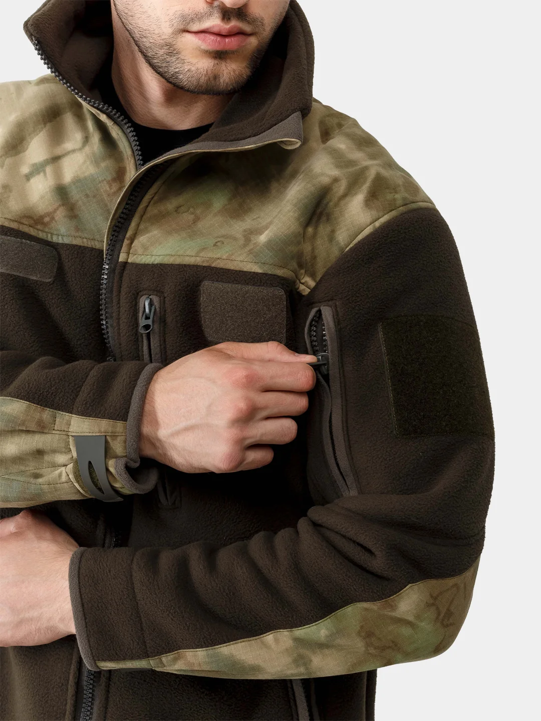 Песочный хаки тактическая куртка PUNCHER демисезонная мох
