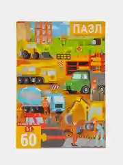 Пазлы детские 60 элементов, Стройка