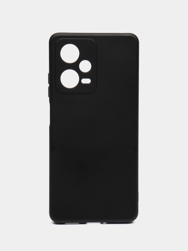 Чехол-накладка Krutoff Silicone Case для Xiaomi Redmi Note 12 Pro 5G черный