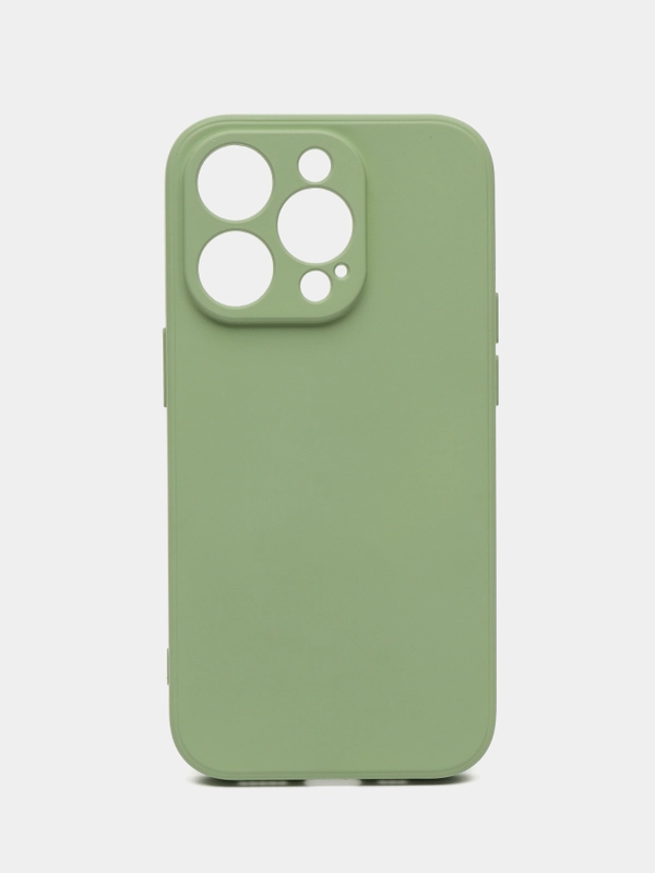 Чехол-накладка Krutoff Silicone Case для iPhone 14 Pro зелёный