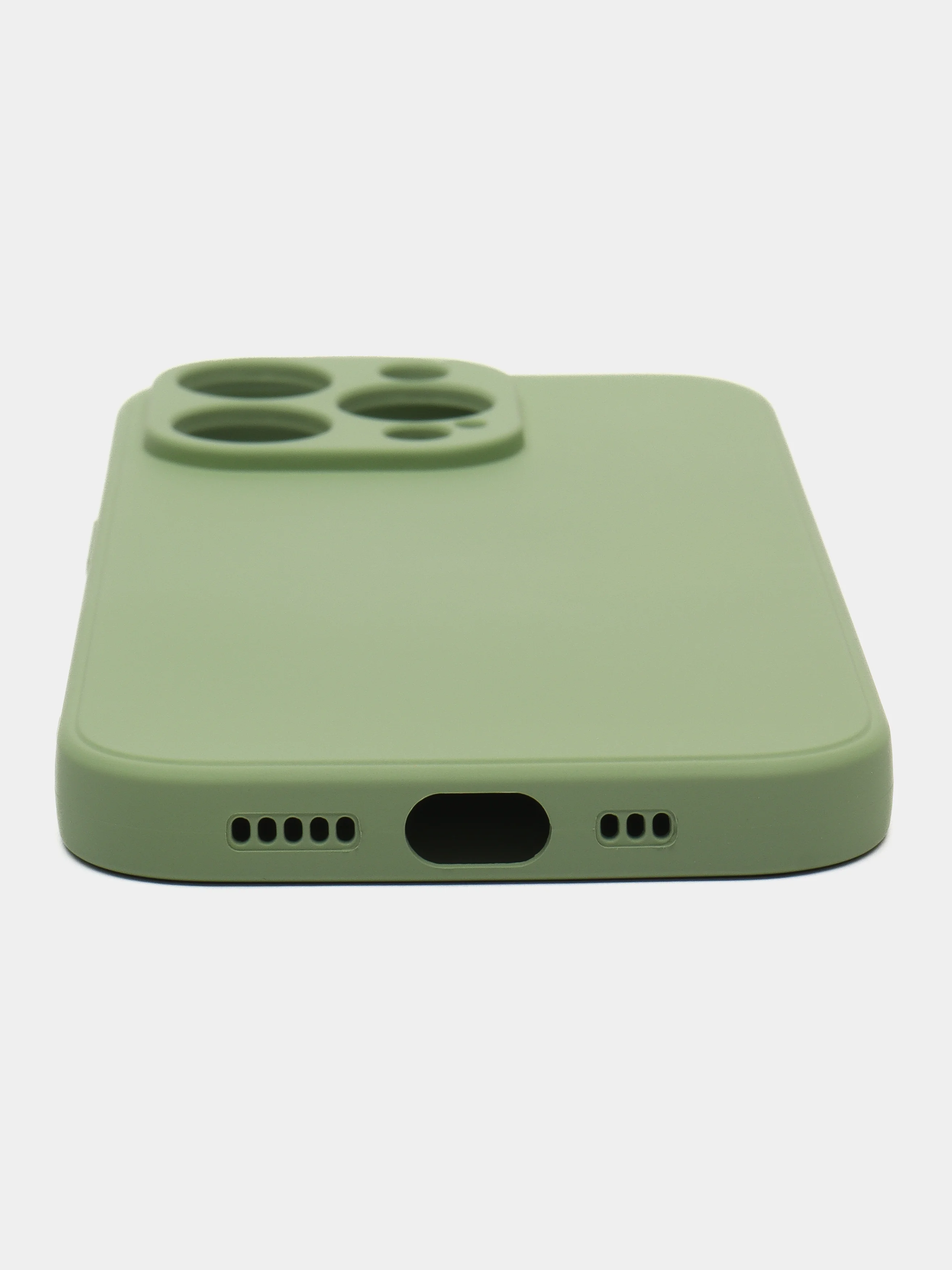 Чехол-накладка Krutoff Silicone Case для iPhone 14 Pro зелёный