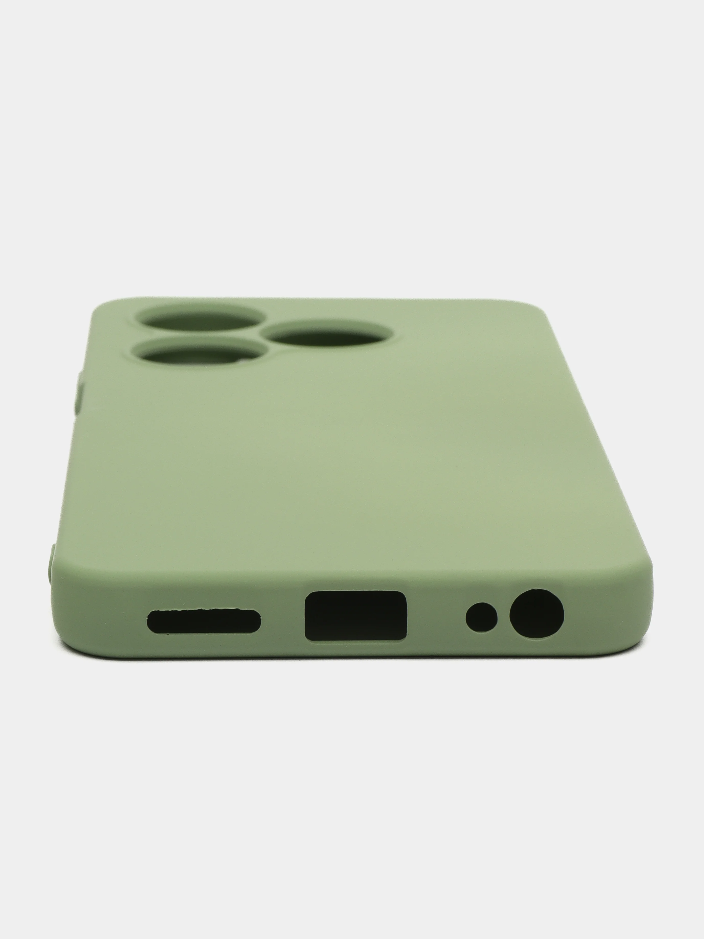 Чехол-накладка Krutoff Silicone Case для INFINIX Smart 8/8 Plus/8 Pro зелёный