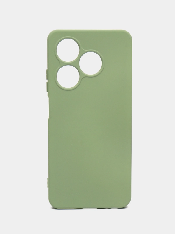 Чехол-накладка Krutoff Silicone Case для INFINIX Smart 8/8 Plus/8 Pro зелёный