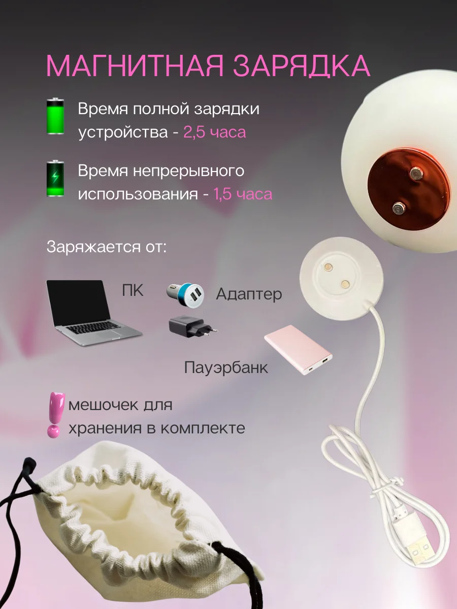 Вакуумно-волновой вибратор  для клитора "Розочка"