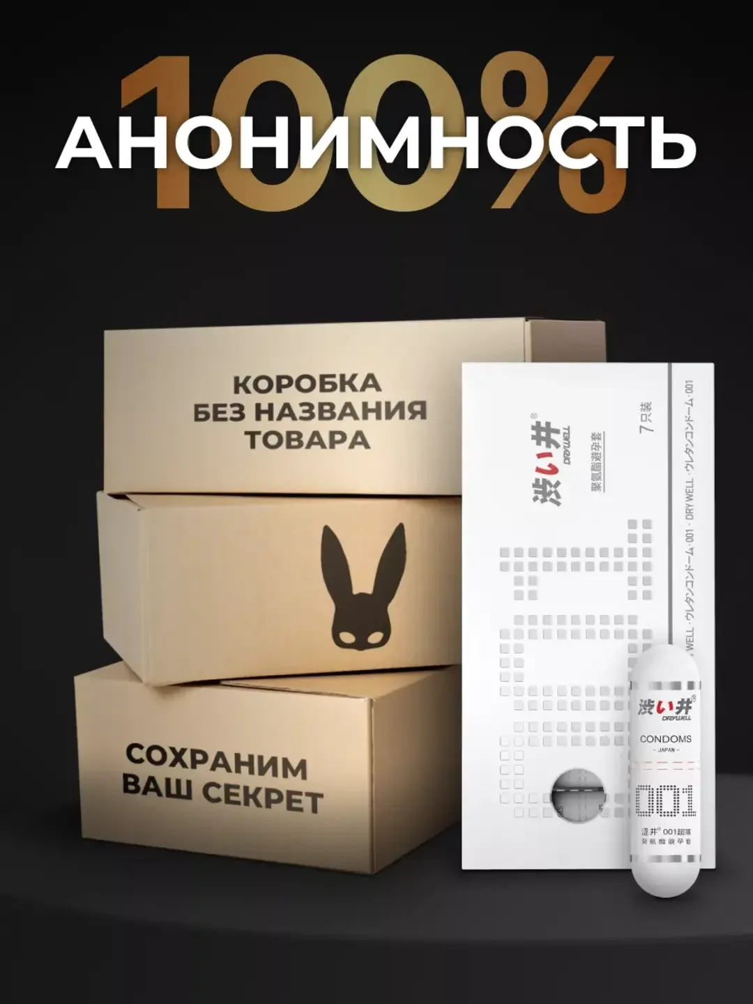 DRYWELL Презервативы полиуретановые, со смазкой, ультратонкие, 7 шт