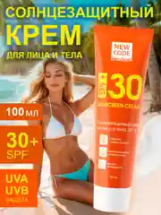 Солнцезащитный крем для лица и тела New Code Sun Series, SPF 30, 100 мл