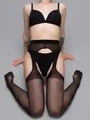 Черный эротические колготки Giulia Love 02